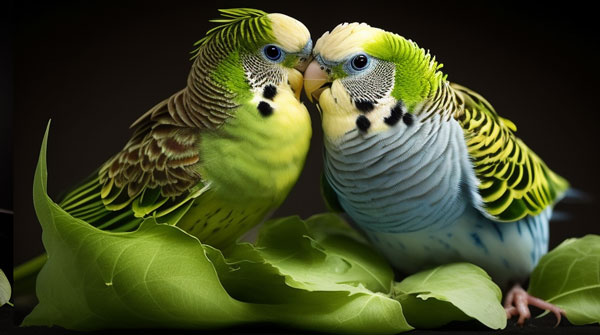 Budgies Eat Lettuce