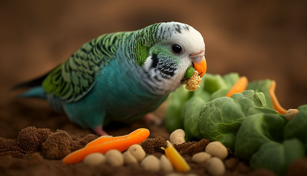 Budgies Out Of Their Cage