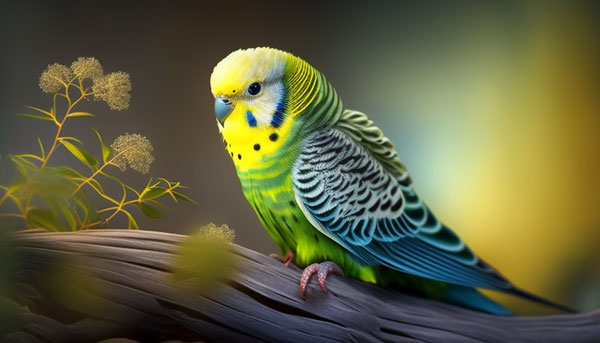 Budgie Twitching wings