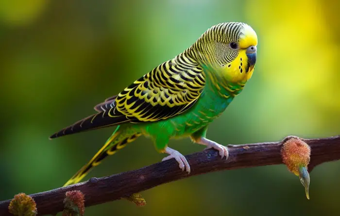 Budgie Preventing Self-Plucking and Destructive Behaviors