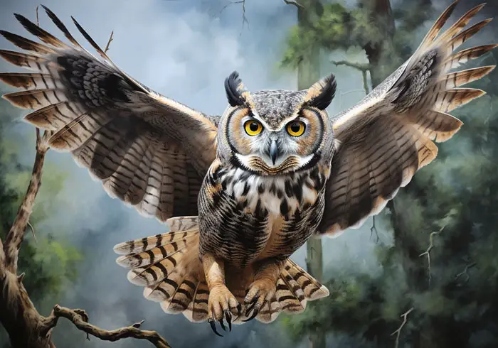 Great Horned Owl Eyes